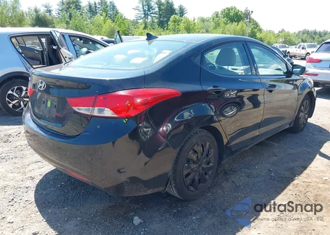 2013 Hyundai Elantra Gls z USA, uszkodzony, nr VIN 5NPDH4AE7DH224600